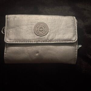 Kipling Metallic Silver Wallet